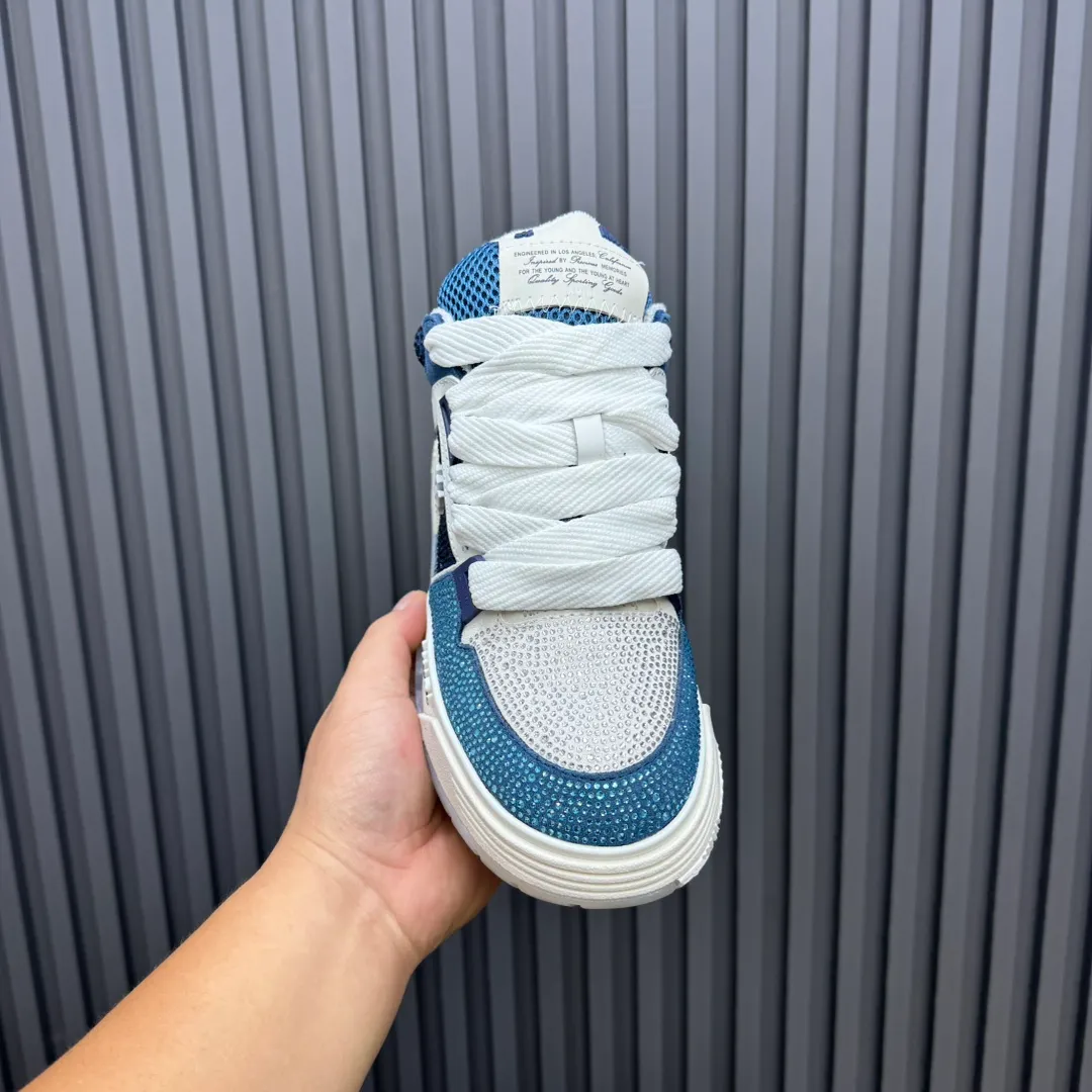 Men's shoes 💰760💰 AMIRI AMIRI fashion brand hot sale 🔥 Available all year round, couples 💑 Official website synchronization Imported fabrics 1⃣️ vs 1⃣️ replica, original factory special original sole, 35-45 (45. non-refundable)